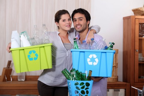 Satisfied clients after office clearance