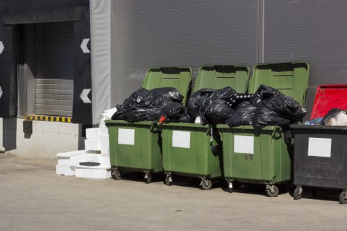 Waste collection truck in Seven Kings
